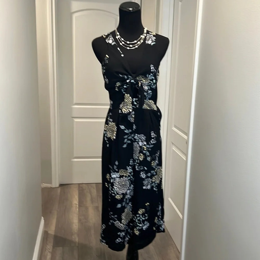 Candies Black floral Romper*‎ Small